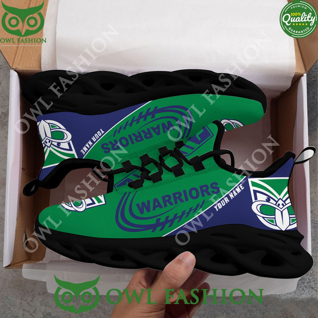 New Zealand Warriors PERSONALIZED Green Max soul Shoes