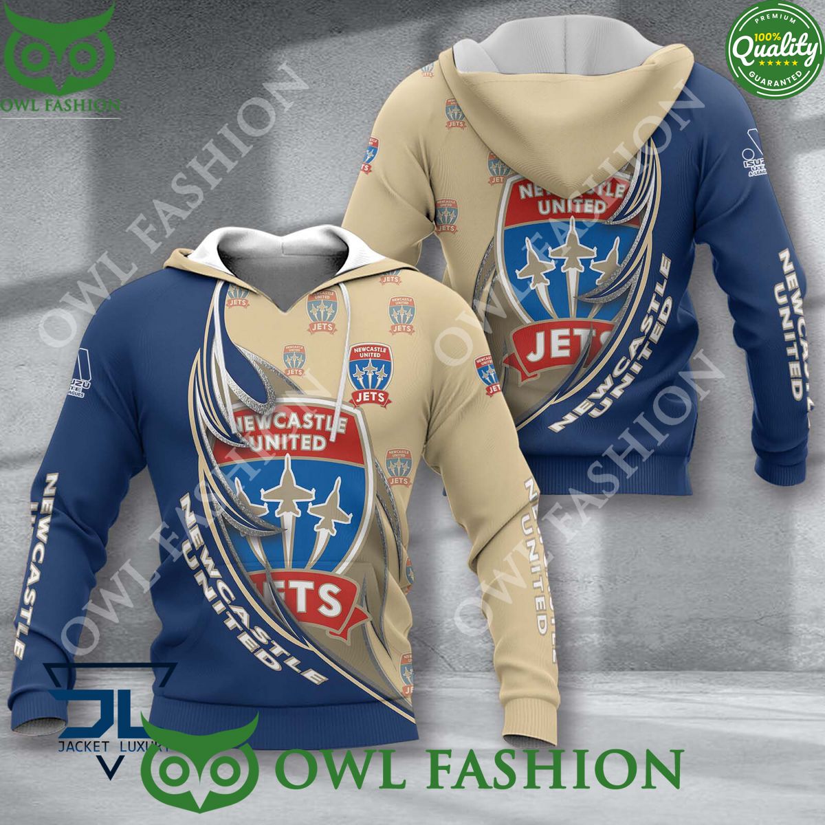 Newcastle Jets A League Football 3D shirt hoodie