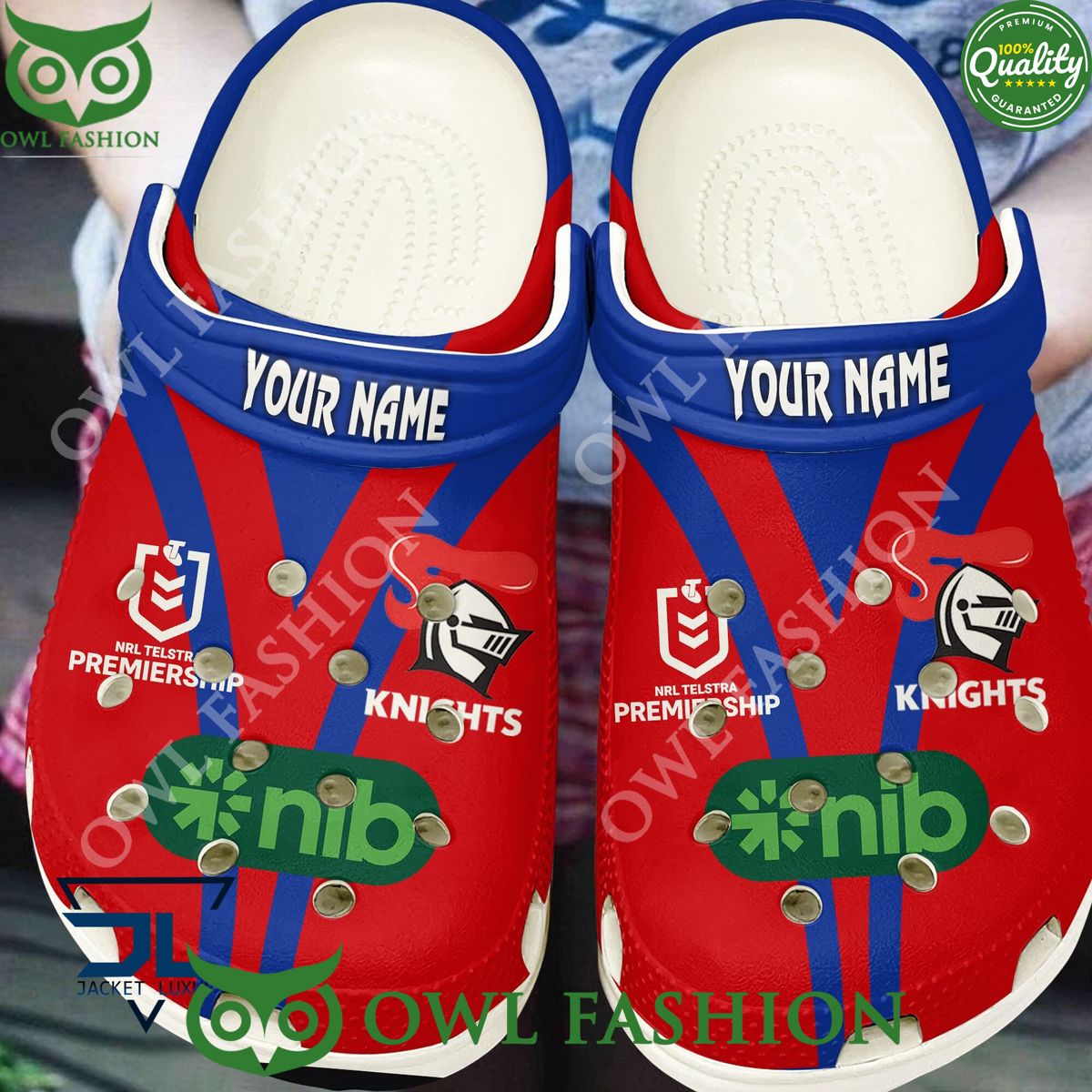 Newcastle Knights Australian NRL Custom Name Croc