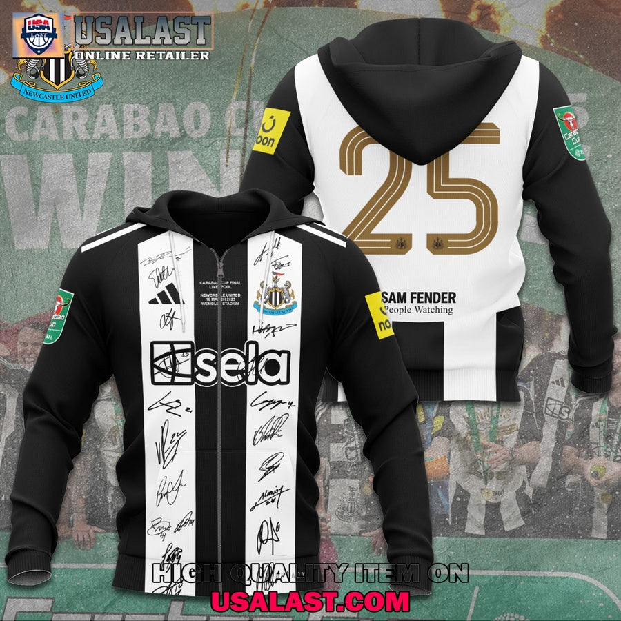 Newcastle United 2025 Carabao Cup Champions 3D Shirt