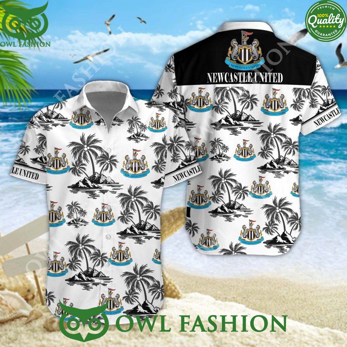 Newcastle United F.C Coconut EPL Eddie Howe Hawaiian shirt