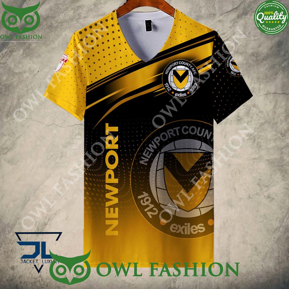 Newport County Logo League Two Printed Hoodie Shirt