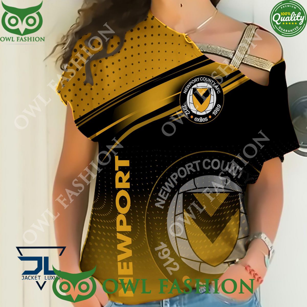 Newport County Logo League Two Printed Hoodie Shirt