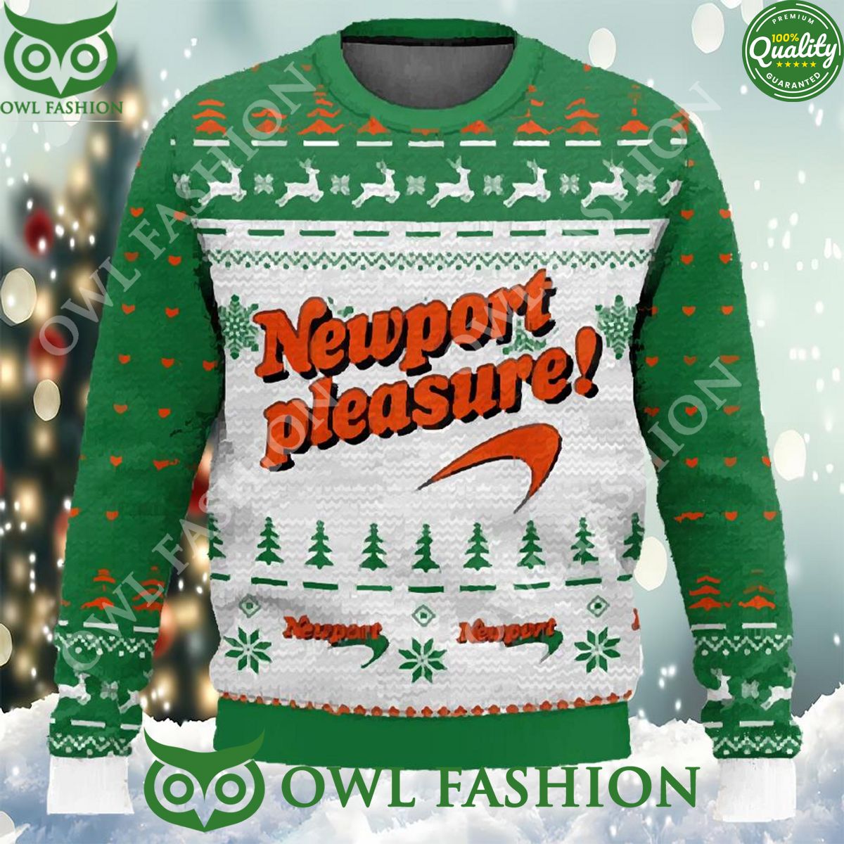 Newport Pleasure Ugly Christmas Sweater Jumper 2023