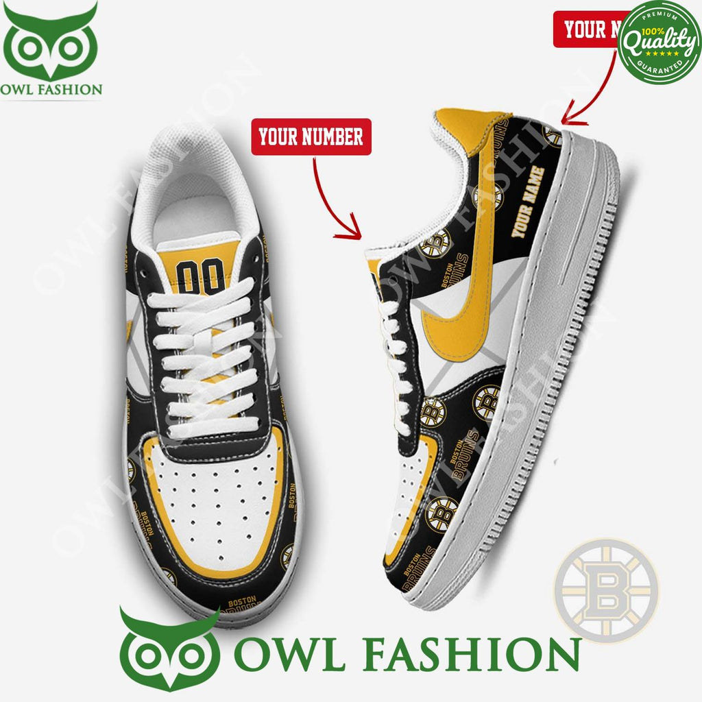 NHL Boston Bruins 100 years Anniversary 1924 2024 Premium Air Force Shoes