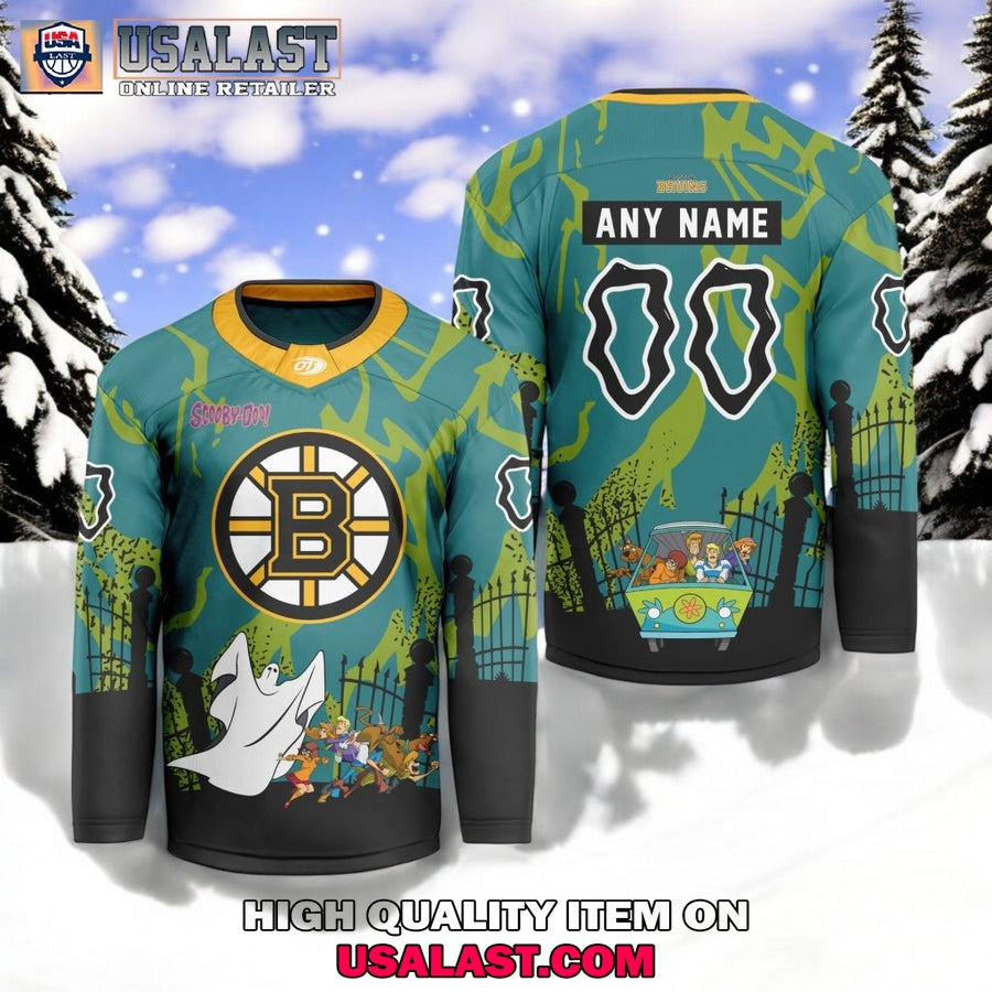 NHL Boston Bruins x Scooby Doo Hockey Jersey