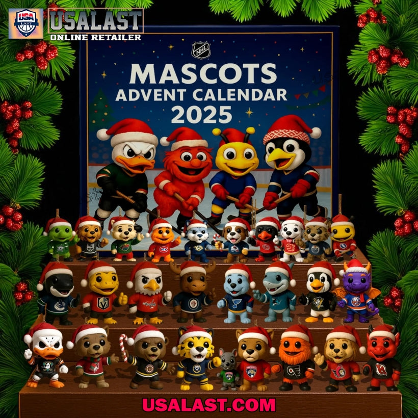 NHL Hockey Mascots Advent Calendar 2025