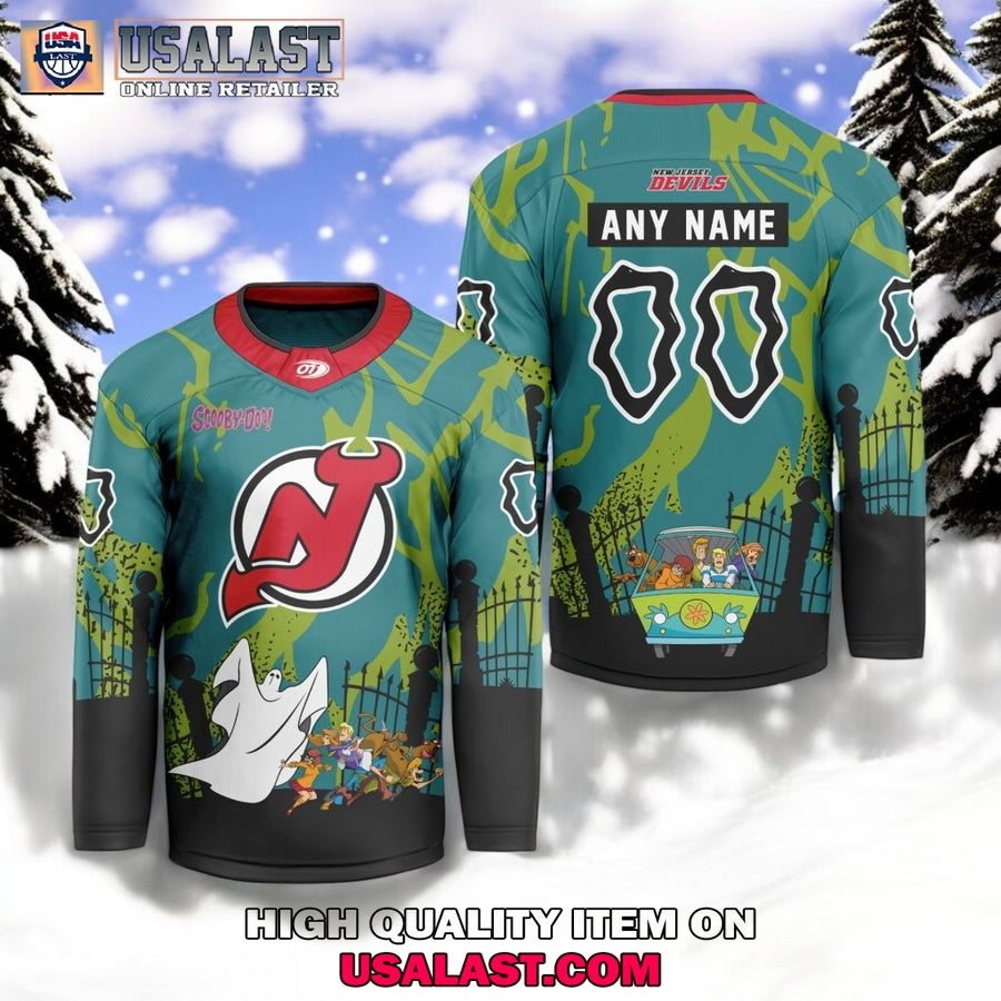 NHL New Jersey Devils x Scooby Doo Hockey Jersey
