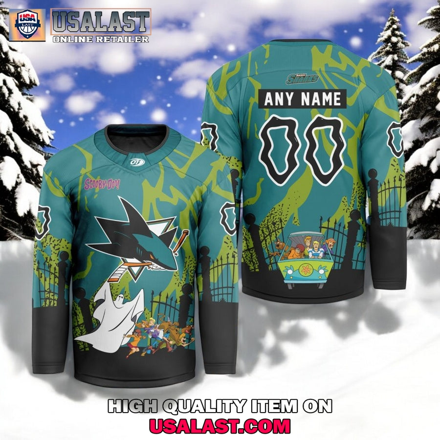 NHL San Jose Sharks x Scooby Doo Hockey Jersey