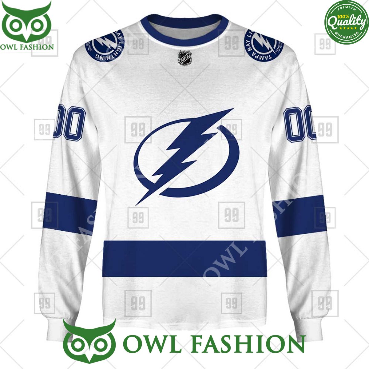NHL Tampa Bay Lightning Jersey Hoodie shirt Personalized