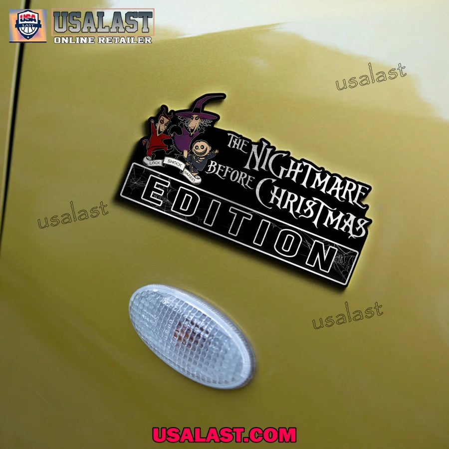 Nightmare Before Christmas Edition Custom 3D Car Badge Sticker