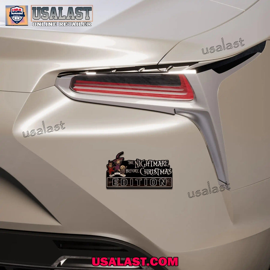 Nightmare Before Christmas Edition Custom 3D Car Badge Sticker