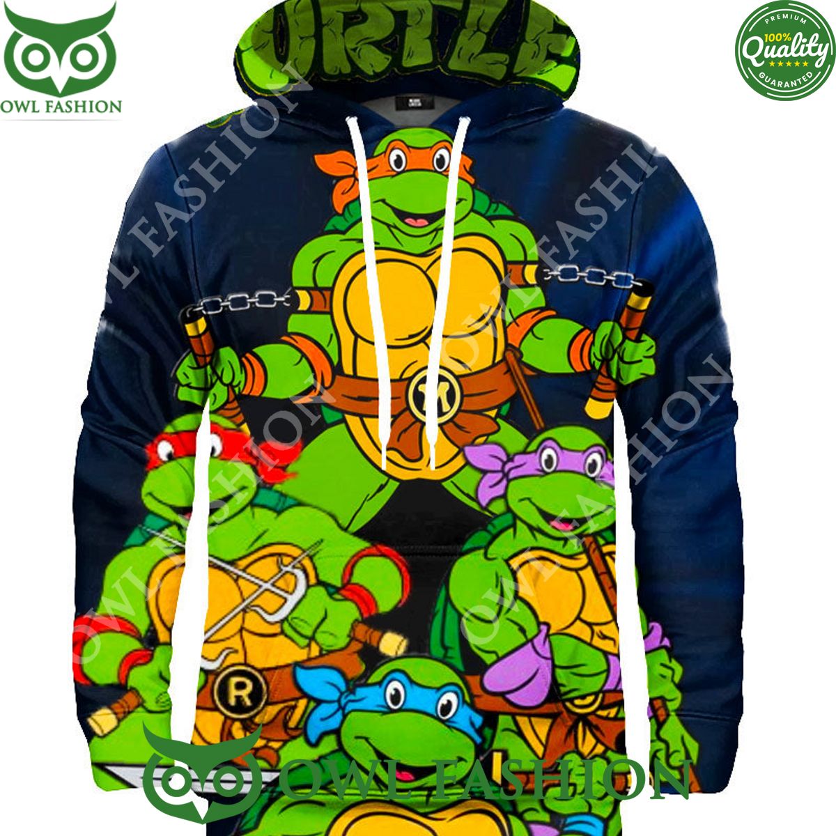 Ninja Turtles Animation AOP Hoodie