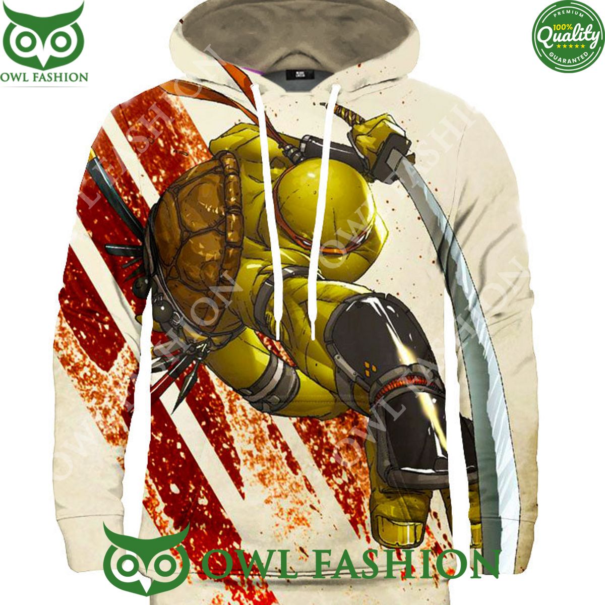 Ninja Turtles TMNT Leonardo Captain 3D Hoodie
