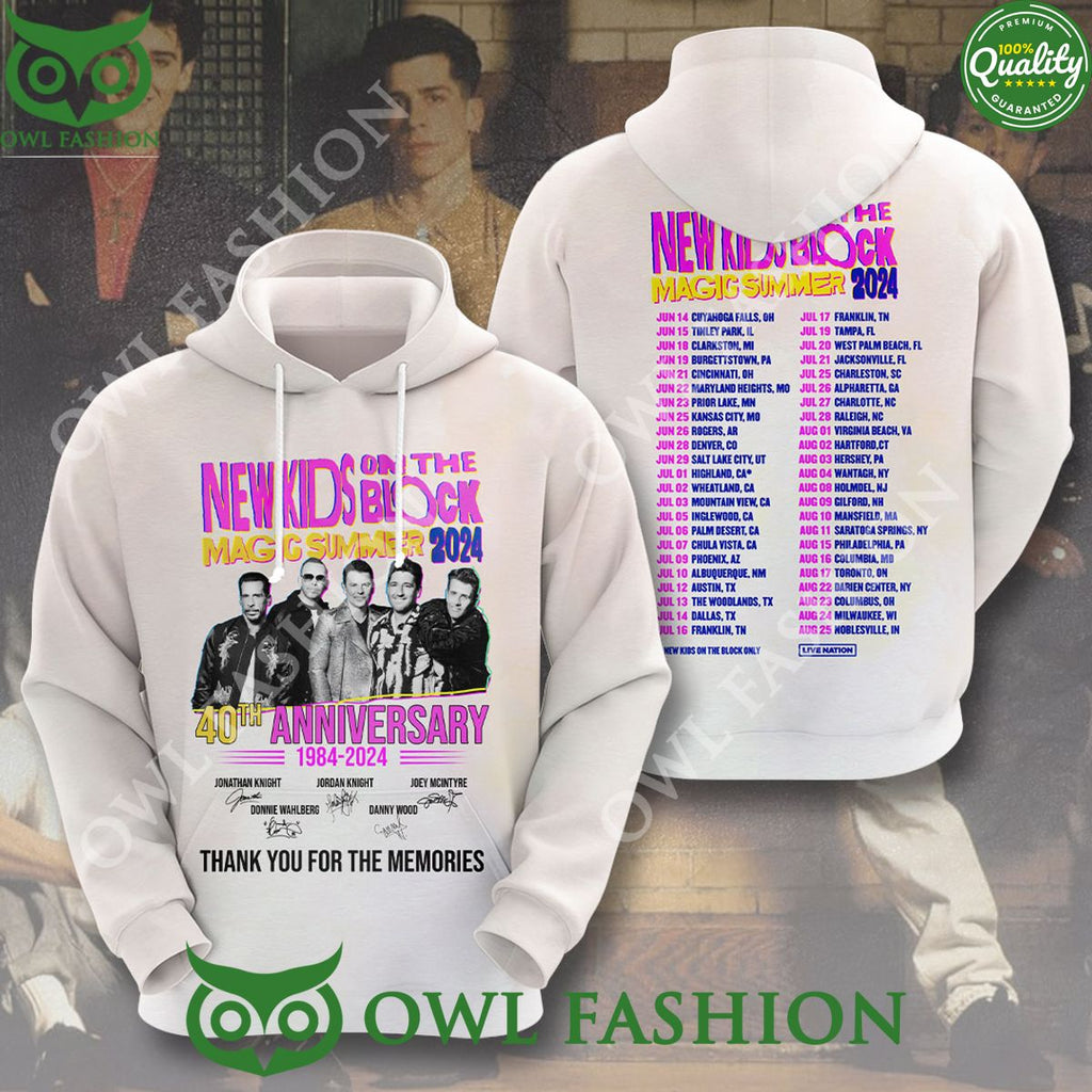 NKOTB Magic Summer 2024 40th Anniversary 3D Shirt