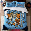 North Carolina Tar Heels Basketball Mascot Bedding Set