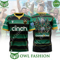 Northampton Saints Gallagher Premiership Champions 3D t shirt