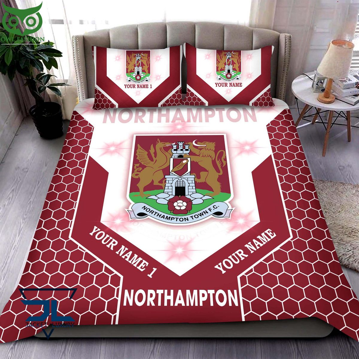 Northampton Town F.C EFL Football Custom Bedding Set