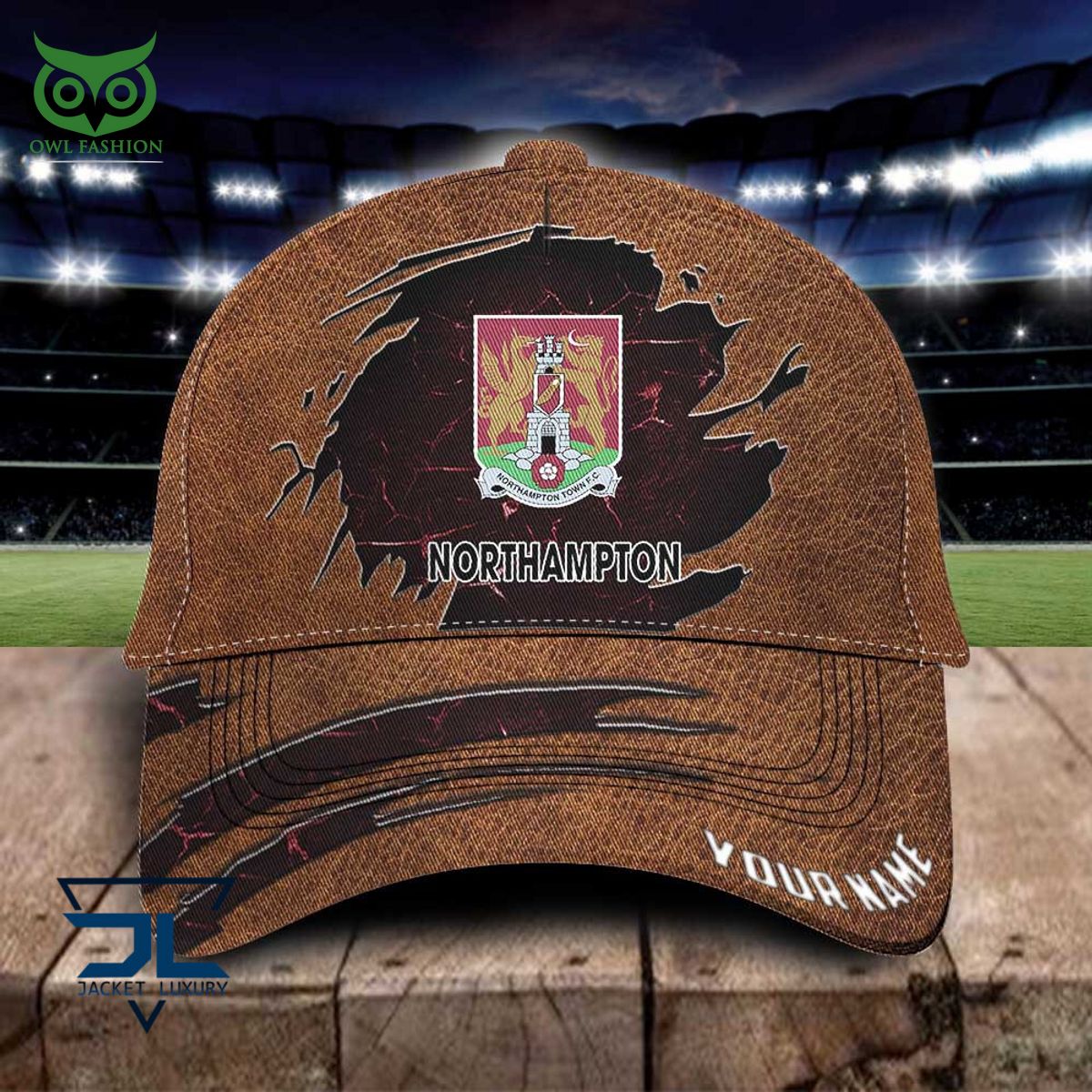 Northampton Town F.C EFL Personalized Leather Classic Cap