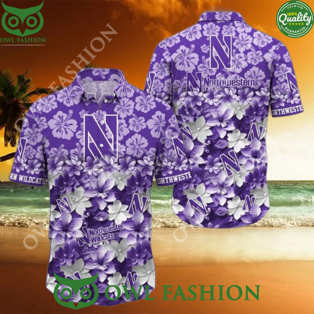 Northwestern Wildcats NCAA Hawaiian Shirt Trending Summer Vibe