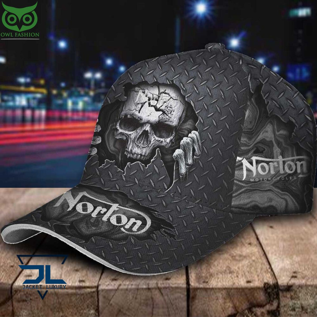 Norton Car Skull Metal New Classic Cap