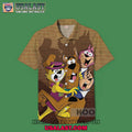 Nostalgic Cartoon Characters Frightened Cats And Dog Hawaiian Shirt