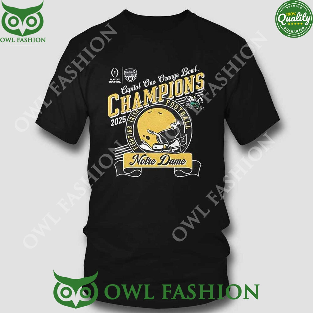 Notre Dame Fighting Irish 2025 Capital One Orange Bowl Champions t Shirt