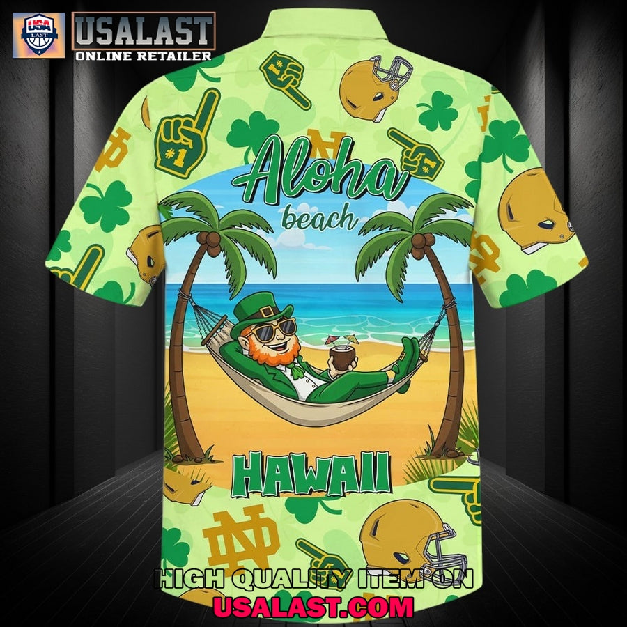 Notre Dame Fighting Irish Aloha Beach Hawaiian Shirt