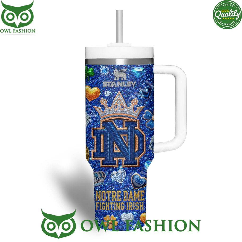 Notre Dame Fighting Irish Go Irish Blue Diamond Tumbler Cup