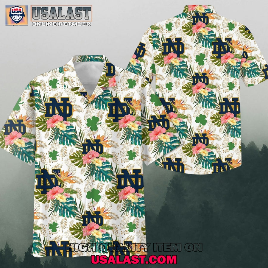 Notre Dame Fighting Irish Tropical Hawaiian Shirt