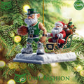 Notre Dame Football Santa Claus take to Christmas day Ornament