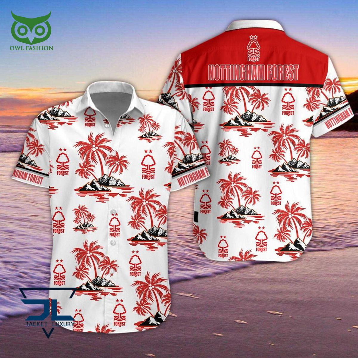 Nottingham Forest F.C Premier League Championship Hawaiian Shirt Shorts