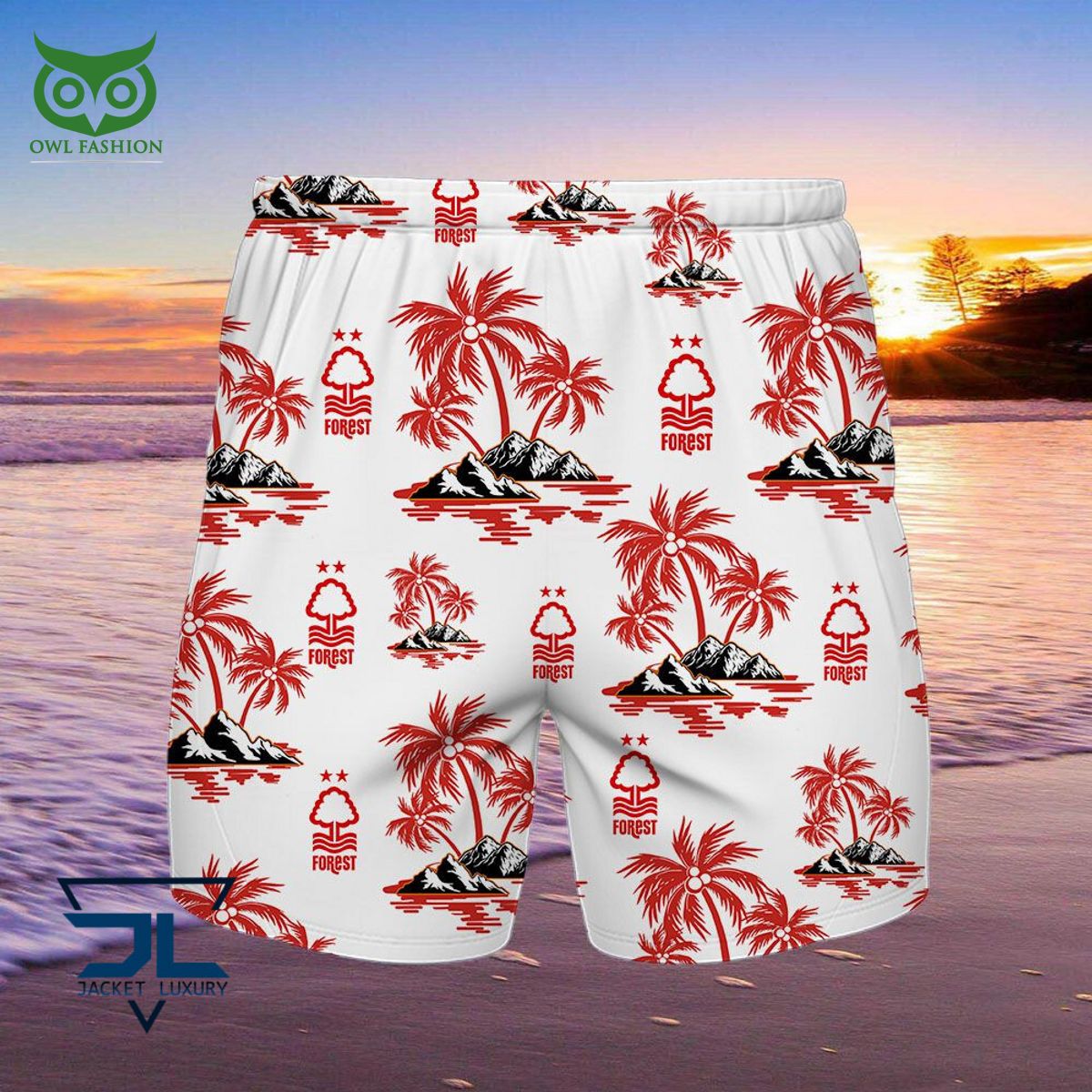 Nottingham Forest F.C Premier League Championship Hawaiian Shirt Shorts