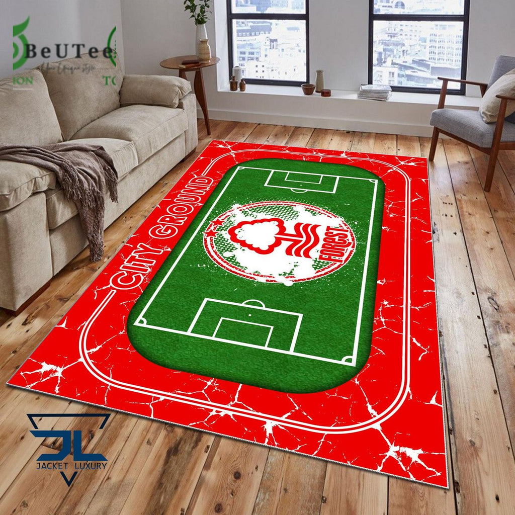 Nottingham Forest FC Premier League Football Team Carpet Rug