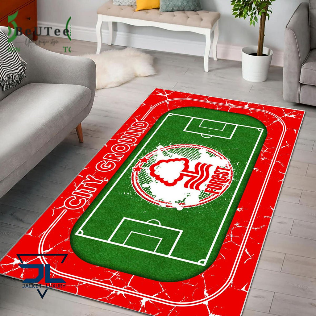 Nottingham Forest FC Premier League Football Team Carpet Rug