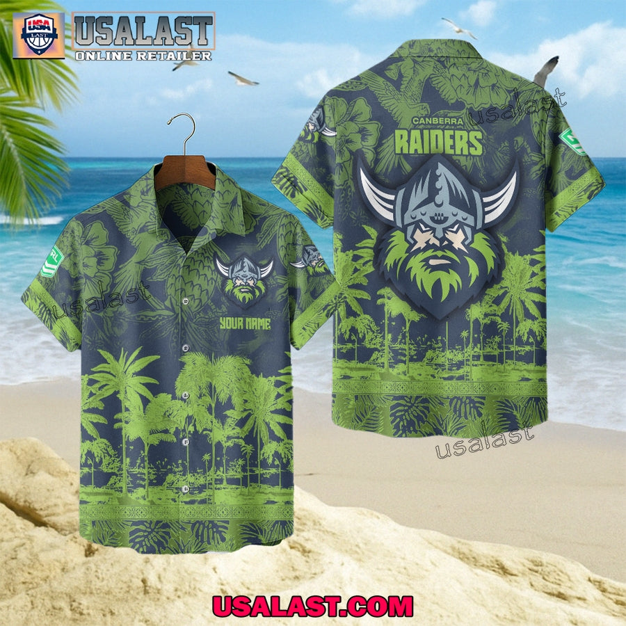 NRL Canberra Raiders Tropical Summer Hawaiian Shirt