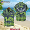 NRL Canberra Raiders Tropical Summer Hawaiian Shirt