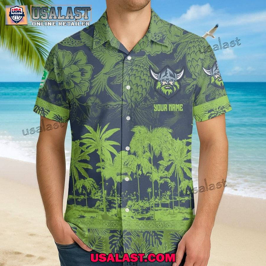 NRL Canberra Raiders Tropical Summer Hawaiian Shirt