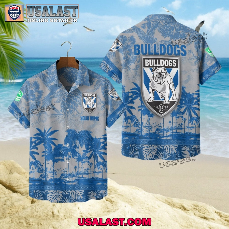NRL Canterbury-Bankstown Bulldogs Tropical Summer Hawaiian Shirt