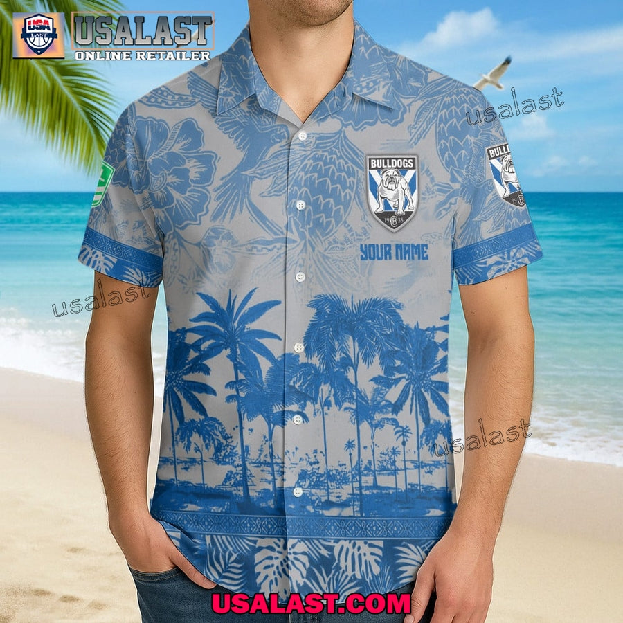 NRL Canterbury-Bankstown Bulldogs Tropical Summer Hawaiian Shirt