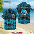 NRL Cronulla-Sutherland Sharks Tropical Summer Hawaiian Shirt
