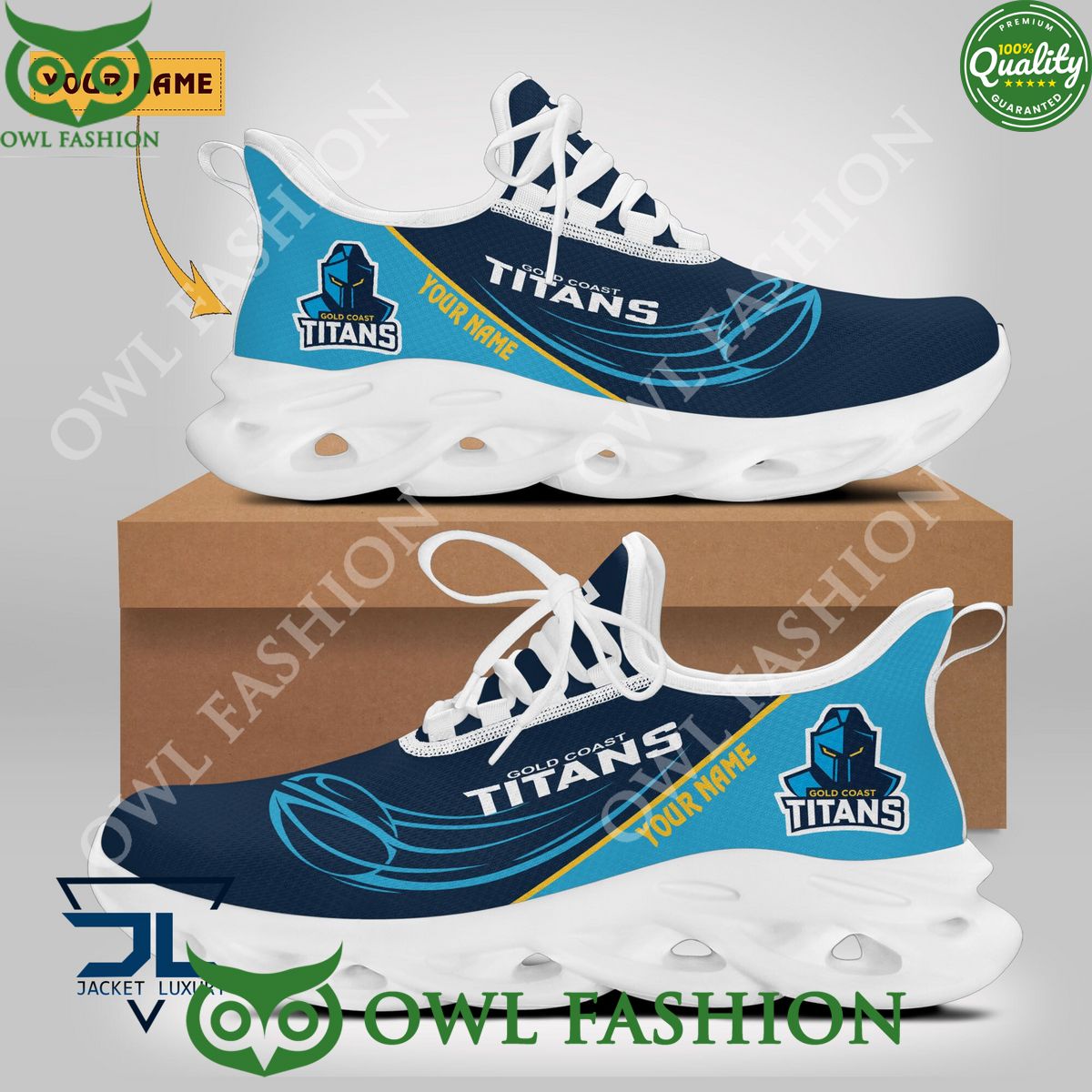NRL Customized Gold Coast Titans Rugby Champion Max Soul