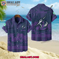 NRL Melbourne Storm Tropical Summer Hawaiian Shirt