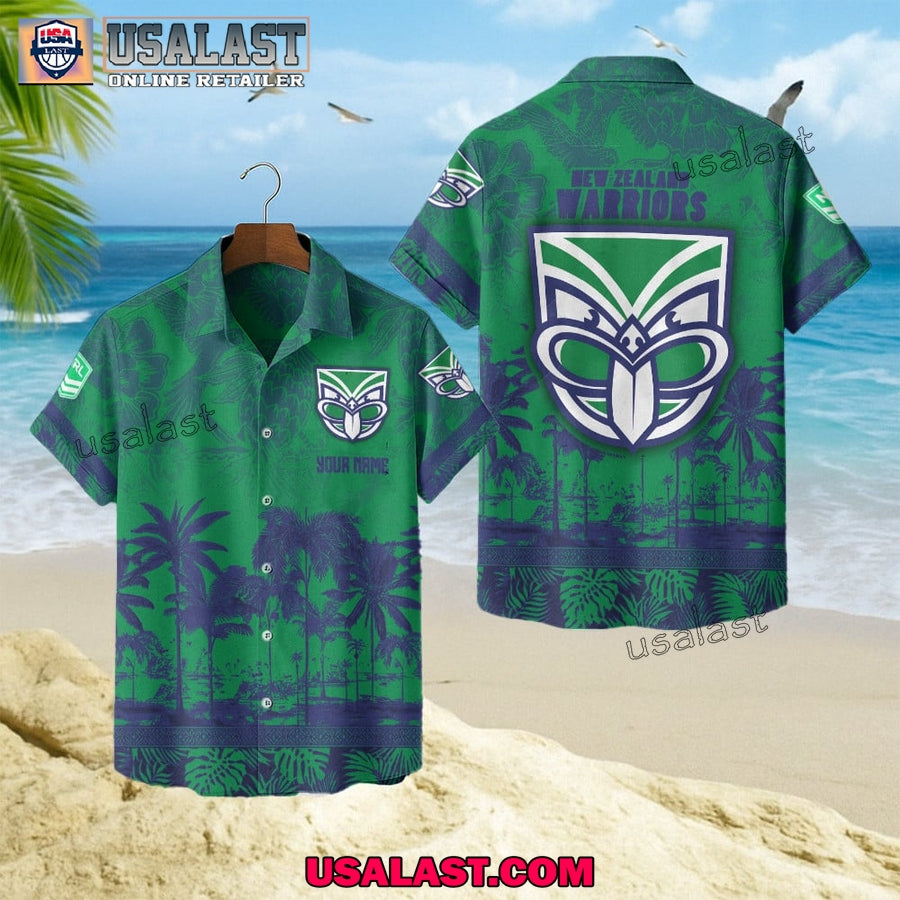 NRL New Zealand Warriors Tropical Summer Hawaiian Shirt