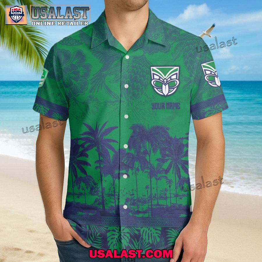 NRL New Zealand Warriors Tropical Summer Hawaiian Shirt