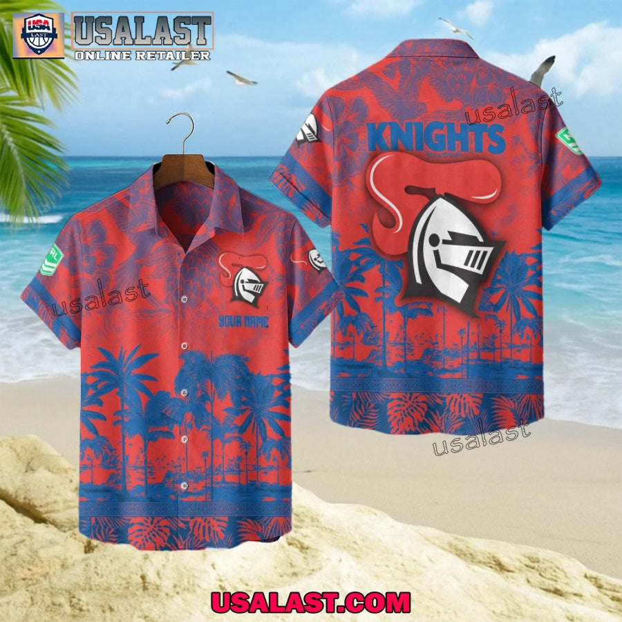 NRL Newcastle Knights Tropical Summer Hawaiian Shirt