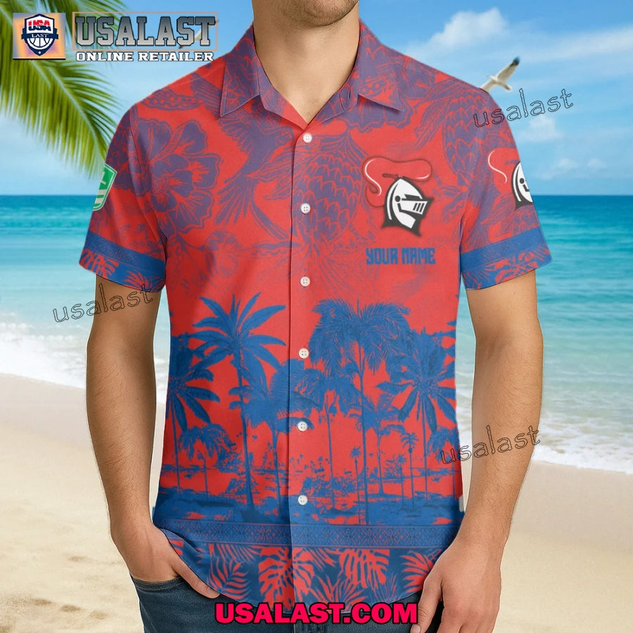 NRL Newcastle Knights Tropical Summer Hawaiian Shirt