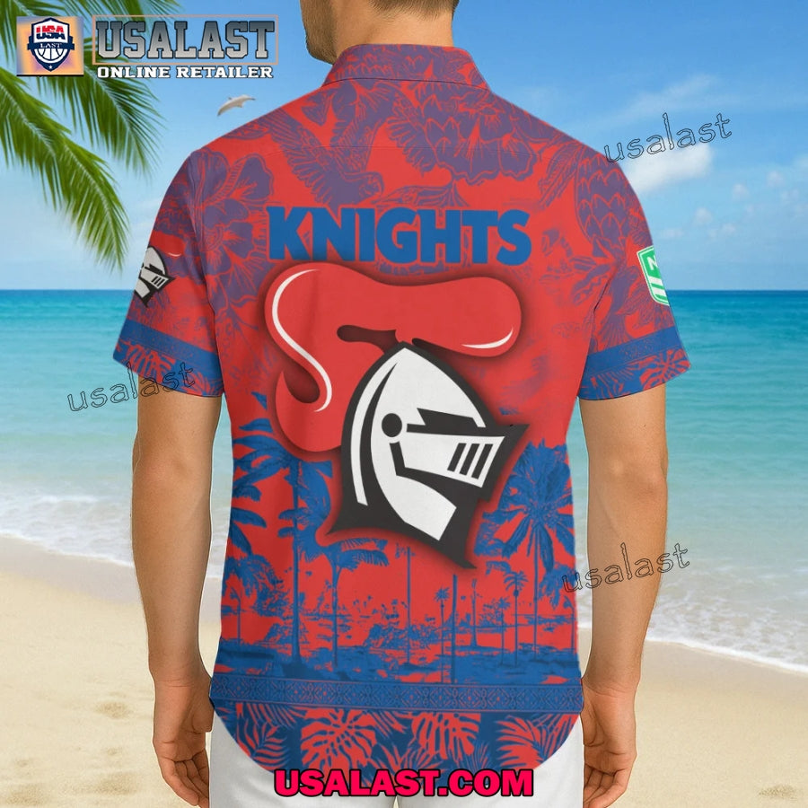 NRL Newcastle Knights Tropical Summer Hawaiian Shirt