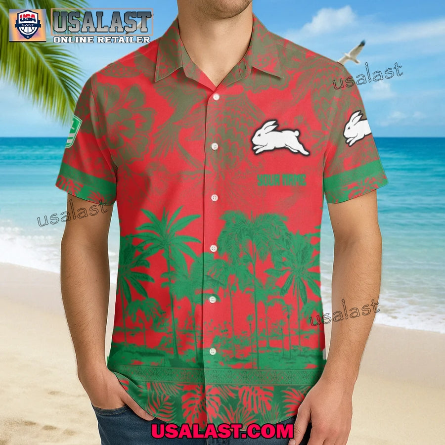 NRL South Sydney Rabbitohs Tropical Summer Hawaiian Shirt