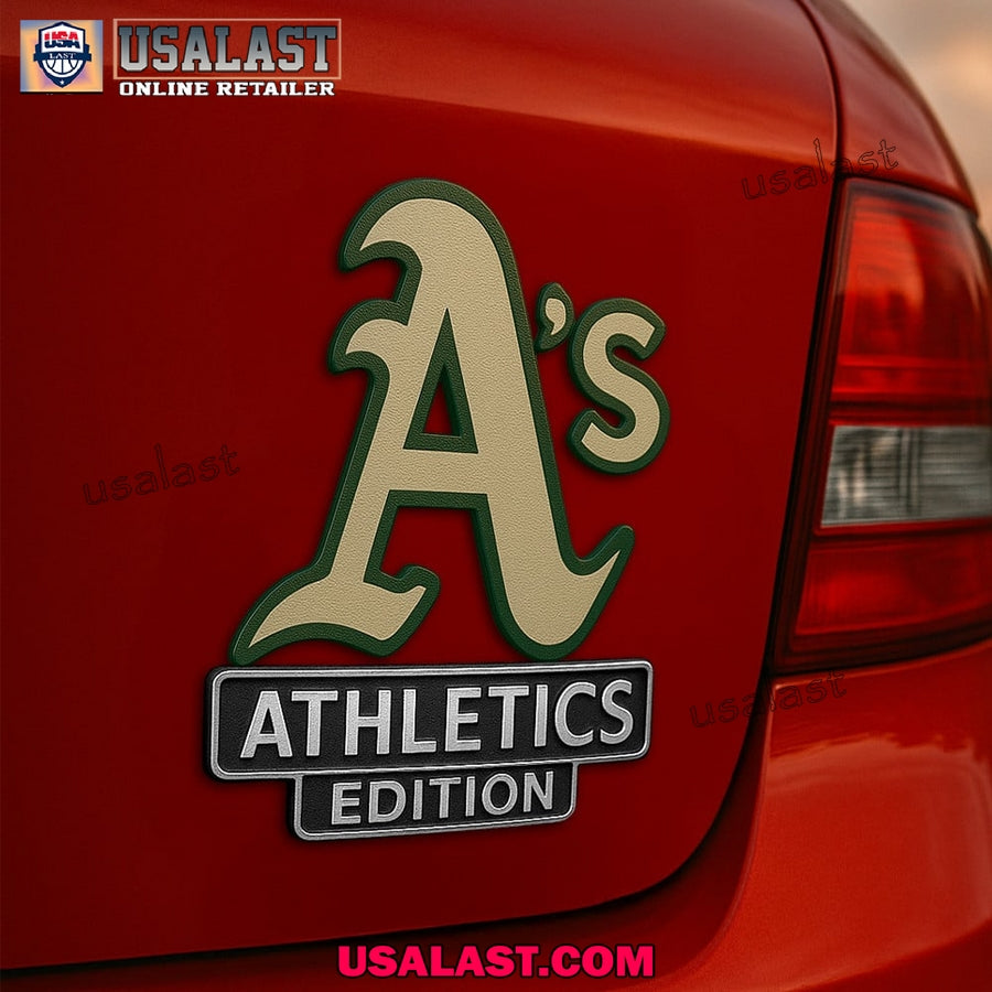 Oakland Athletics Edition Custom 3D Car Badge Sticker